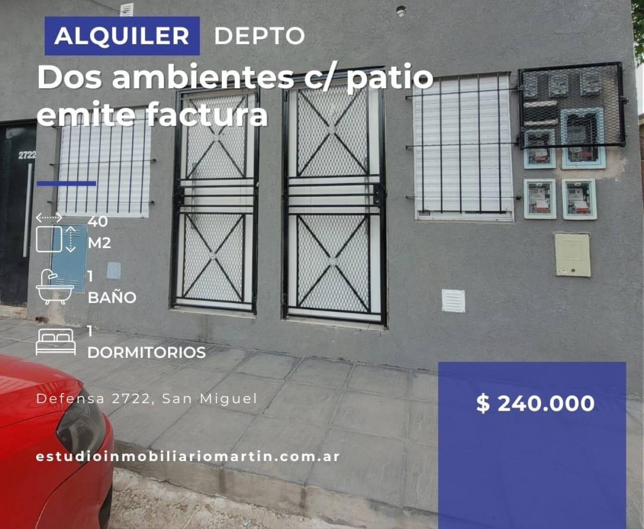 Departamento en Alquiler, San Miguel