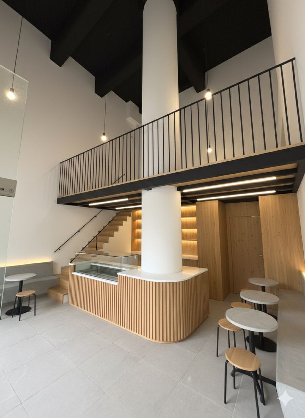 Simulación de posible ambientación para local gastronómico