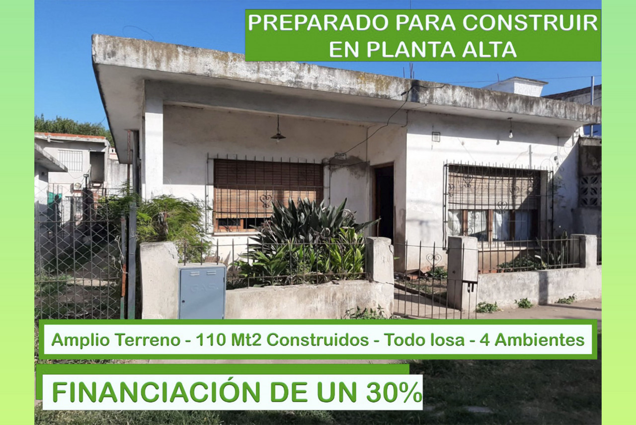 Casa (312Mt2) 4 Ambientes + Galpón en José C. Paz | Jorge Newbery 2585